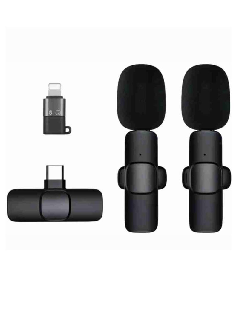 K9 Dual Wireless Microphone For iPhone  And Type-C And PC Devices Professional Microphone For Mobile Phone Live Broadcast - Image 1