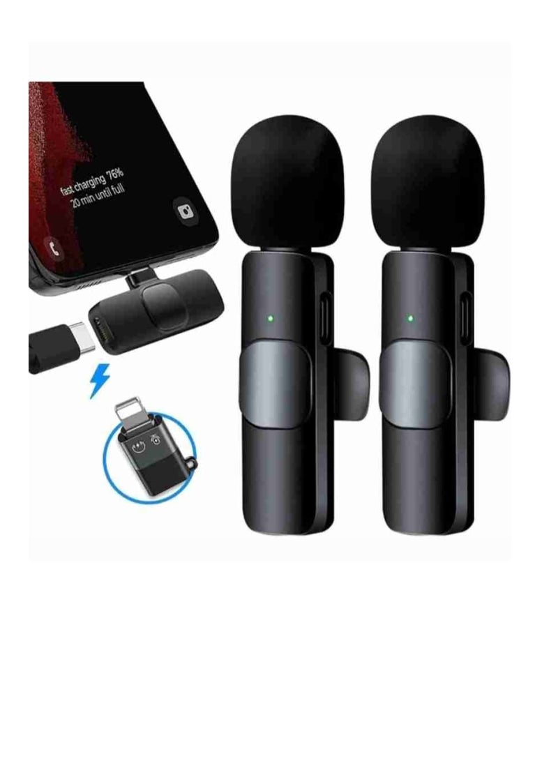 K9 Dual Wireless Microphone For iPhone  And Type-C And PC Devices Professional Microphone For Mobile Phone Live Broadcast - Image 2