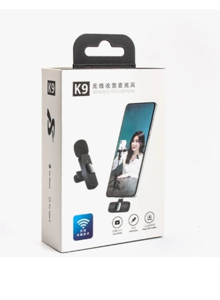 K9 Dual Wireless Microphone For iPhone  And Type-C And PC Devices Professional Microphone For Mobile Phone Live Broadcast - Image 3