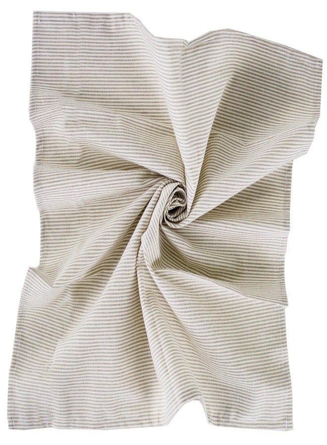 Fennco Styles Farmhouse Neutral Striped 100% Pure Cotton Cloth Napkins 20 x 20 Inch, Set of 4 - Beige Dinner Napkins for Everyday Use, Banquets, Family Gathering, Special Events and Home Décor - Image 4