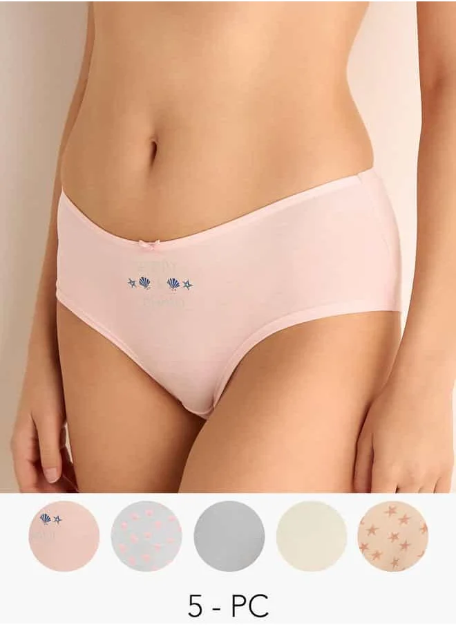 فاف Set of 5 - Assorted Briefs with Elasicated Waistband