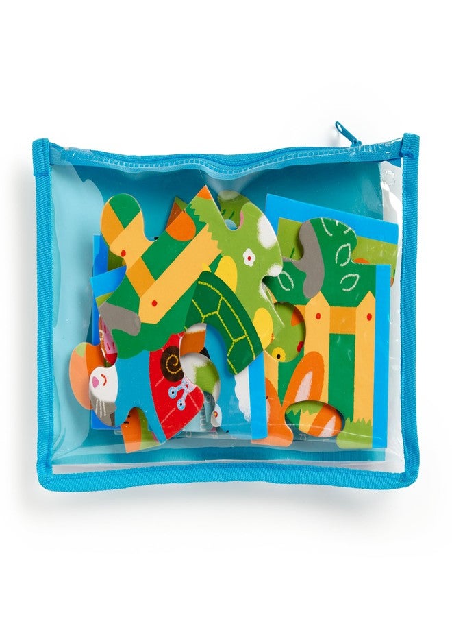 Mudpuppy Playful Pets - 12 Piece Puzzle with Reusable Zipper Pouch Featuring Colorful and Fun Illustrations of Pets Perfect for Easy Storage and Travel - Image 3