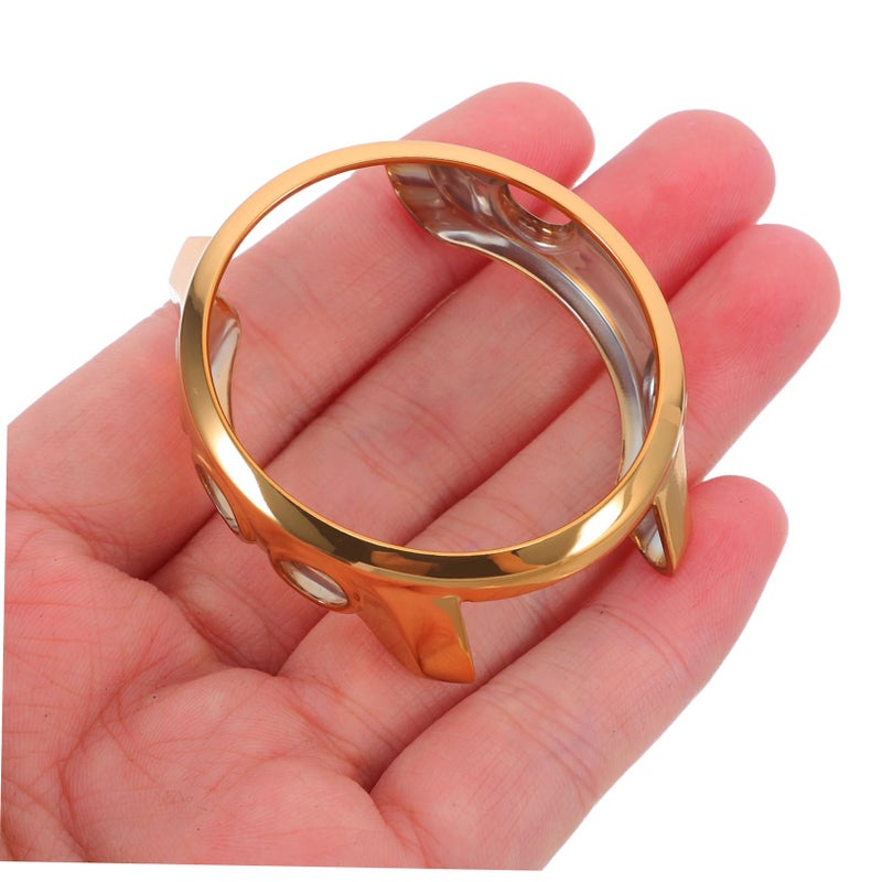 Electroplated Golden TPU Protective Case Cover for Smartwatch Scratch Resistant - Image 5
