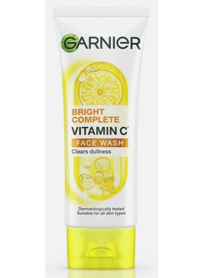 garnier Bright Complete Vitamin C Facewash - (100ml) | Daily Cleansing for Bright, Glowing Skin - Image 5