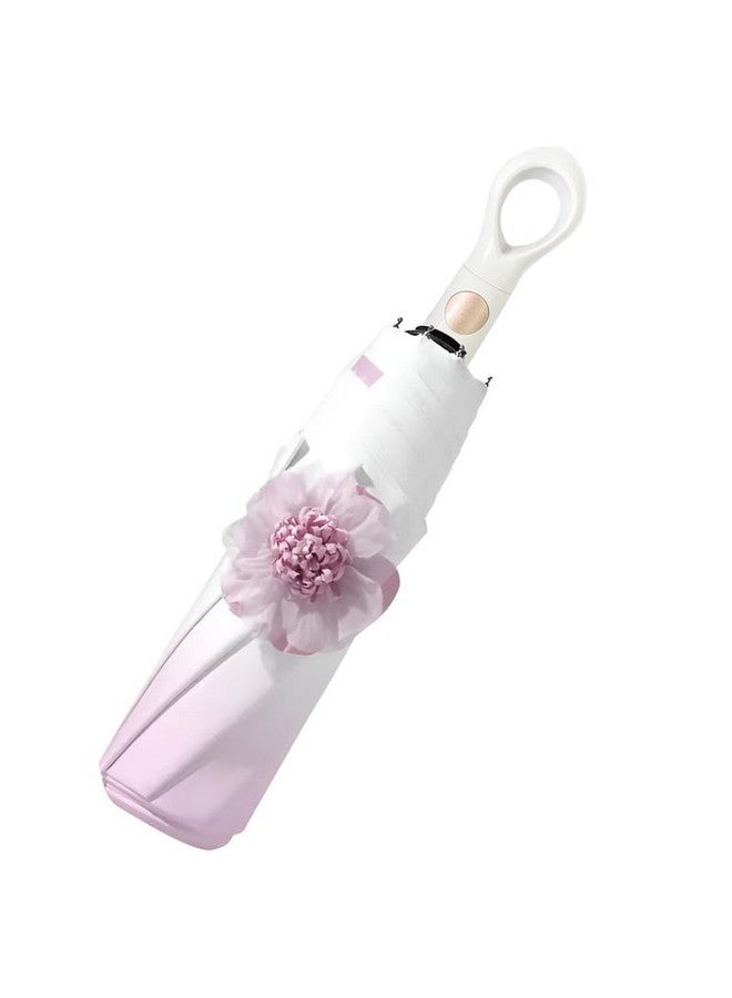 PRIME PICK مظلة مقاومة للماء بتصميم زهور - حماية من الأشعة فوق البنفسجية، تقنية مقاومة للرياح، مادة متينة للرجال والنساء، مثالية لجميع ظروف الطقس، بنفسجي - Image 1