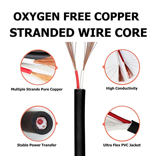 HBU 50 Feet Pack of 1 SpeakOn to XLR Female Cable - 1pc 50ft. Audio Jack Speak-On Type Male Plug to 3 Pole XLR Extension Wire - Professional Microphone Mic 3 Pin Connection with Twist Lock - Image 5