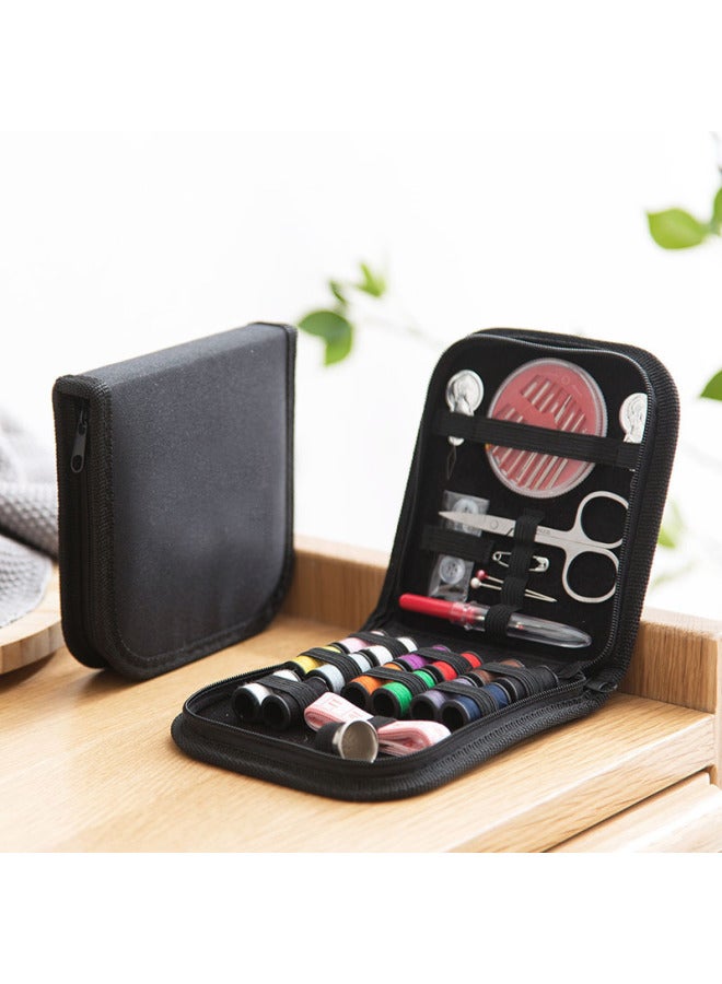 (Special For Daifa) Hand Sewing Tools Travel Sewing Box 10 Pieces Suit Household Portable Sewing Box-Color:4*6 Square Black*5 Pairs  - Image 2