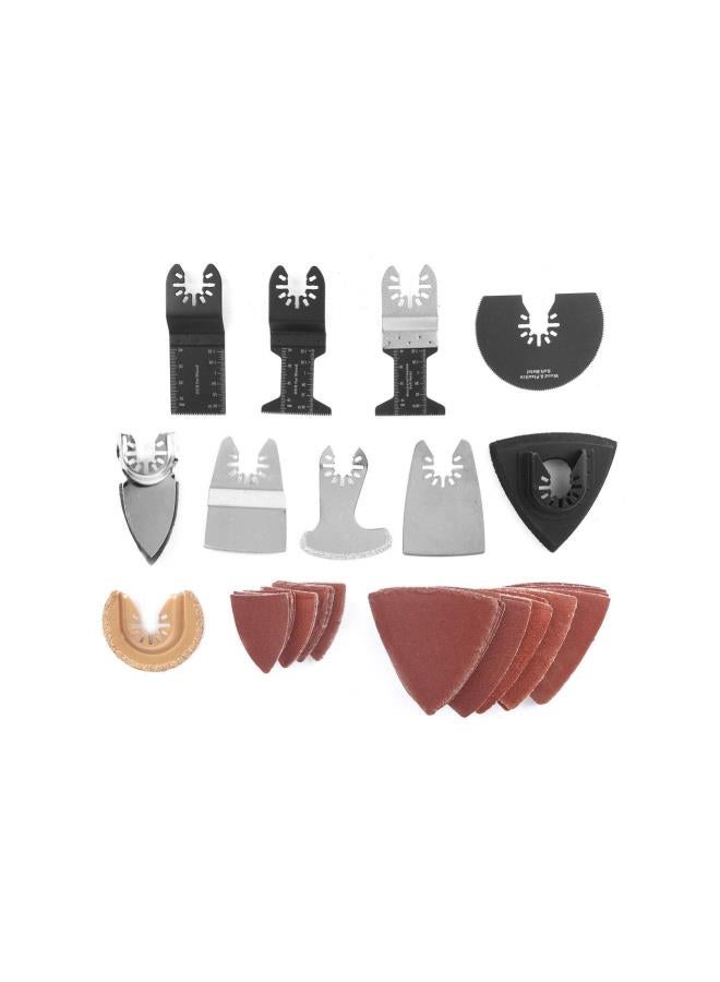 Oscillating Accessory Kit, High Carbon Steel Mixed Multitool Saw Blades for Cutting Wood, Soft Metal (Copper / Aluminum), Plastic, 70Pcs  - Image 1