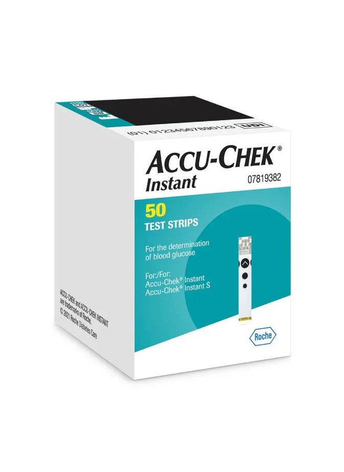 ACCU-CHEK Instant 50-Piece Instant Blood Glucose Test Strips 