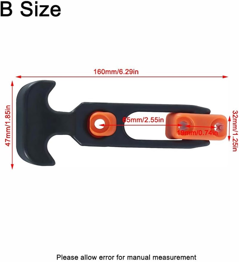 4PCS Orange T Handle Rubber Latch UV Resistant Hasp for Truck RV Boat Hatches - Image 3