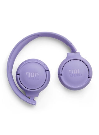 Tune 520Bt Wireless On-Ear Headphones, Pure Bass Sound, 57H Battery With Speed Charge, Hands-Free Call + Voice Aware, Multi-Point Connection, Lightweight And Foldable Purple - view 3