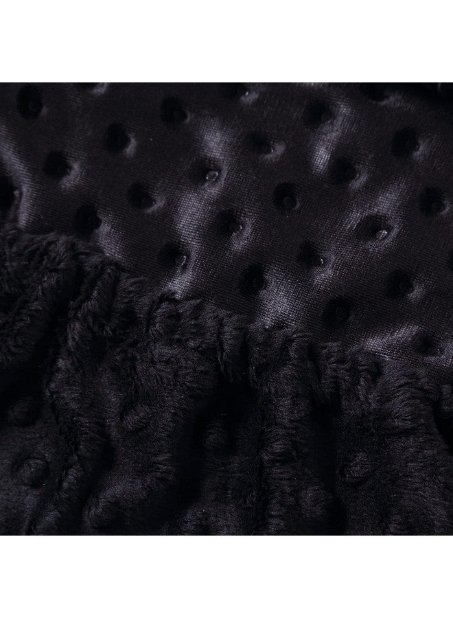 DONOMILO Changing Pad Cover Super Soft Minky Dots Skin-Friendly Breathable Wipeable Changing Table Sheets for Baby Boy and Baby Girl （Black） - Image 4