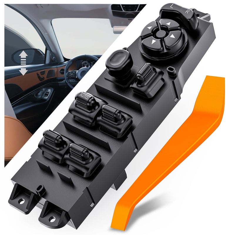 Nilight Power Master Window Switch Compatible with 1997 1998 1999 2000 2001 Jeep Cherokee Front Left Driver Side Windows Control Switches Replacement Set with Removal Tool - Image 3