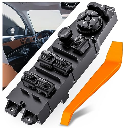 Nilight Power Master Window Switch Compatible with 1997 1998 1999 2000 2001 Jeep Cherokee Front Left Driver Side Windows Control Switches Replacement Set with Removal Tool - Image 1
