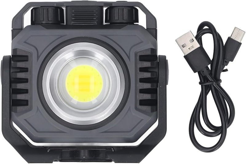Magnetic Rechargeable LED COB Work Light 5000mAh Stepless Dimmable For Car Repair Camping - Image 2