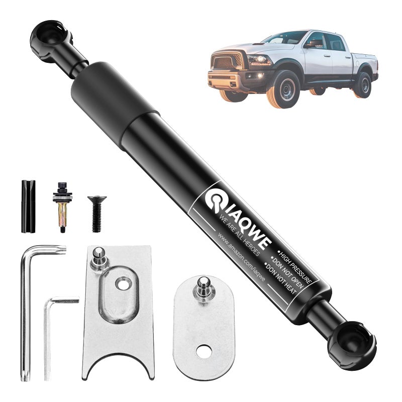 IAQWE Truck Tailgate Assist Shock 43301 Compatible with 2009-2018 Dodge Ram 1500, 2010-2024 Dodge Ram 2500/3500, 2019-2024 Dodge Ram 1500 Classic