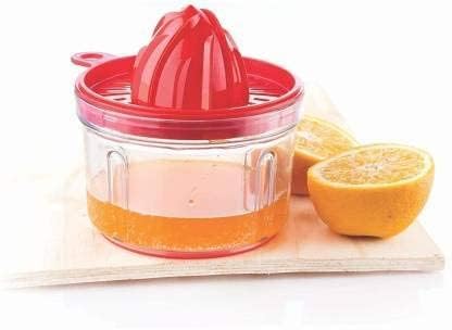 Black Olive Manual Citrus Juicer With Container - Manual & Hand Squeezer For Orange, Lemon Juicer - BPA-Free & Easy To Clean - Travel-Friendly & For Kitchen, Home & Daily Uses (Multi-color, Set of 1) - Image 4