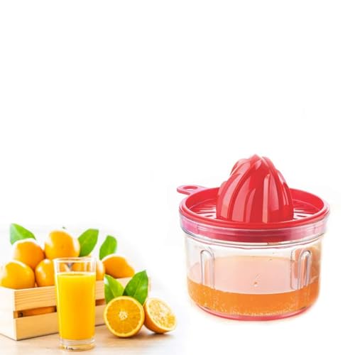 Black Olive Manual Citrus Juicer With Container - Manual & Hand Squeezer For Orange, Lemon Juicer - BPA-Free & Easy To Clean - Travel-Friendly & For Kitchen, Home & Daily Uses (Multi-color, Set of 1) - Image 1