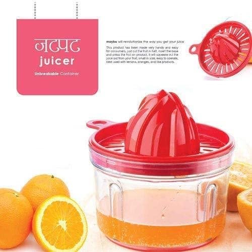 Black Olive Manual Citrus Juicer With Container - Manual & Hand Squeezer For Orange, Lemon Juicer - BPA-Free & Easy To Clean - Travel-Friendly & For Kitchen, Home & Daily Uses (Multi-color, Set of 1) - Image 5