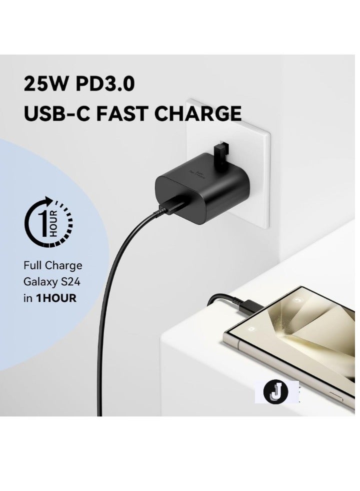 JAJEEK Super Fast Samsung Charger – USB-C Plug & 6 Feet Cable, Wall Charger for Samsung Galaxy S24 Ultra, S24, S24+, S23, S22, S21, A Series, and More - Image 2