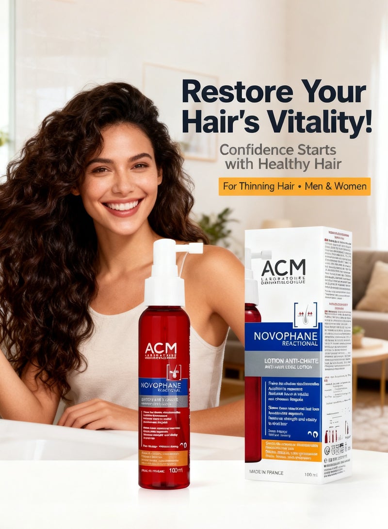 ACM Novophane Anti Hair Loss Lotion,Strengthens Stimulates Hair Growth,Leave-In Scalp Treatment for Thinning Hair,Suitable for Men & Women,100ml - Image 2