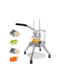 Generic Commercial Vegetable Fruit Chopper 1/4″&3/8″ Blade Professional Food French Fry Cutter Potato Dicer & Slicer For Tomato Peppers Potato Mushroom Restaurants & Home Kitchen  - Image 1