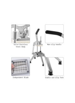 Generic Commercial Vegetable Fruit Chopper 1/4″&3/8″ Blade Professional Food French Fry Cutter Potato Dicer & Slicer For Tomato Peppers Potato Mushroom Restaurants & Home Kitchen  - Image 4