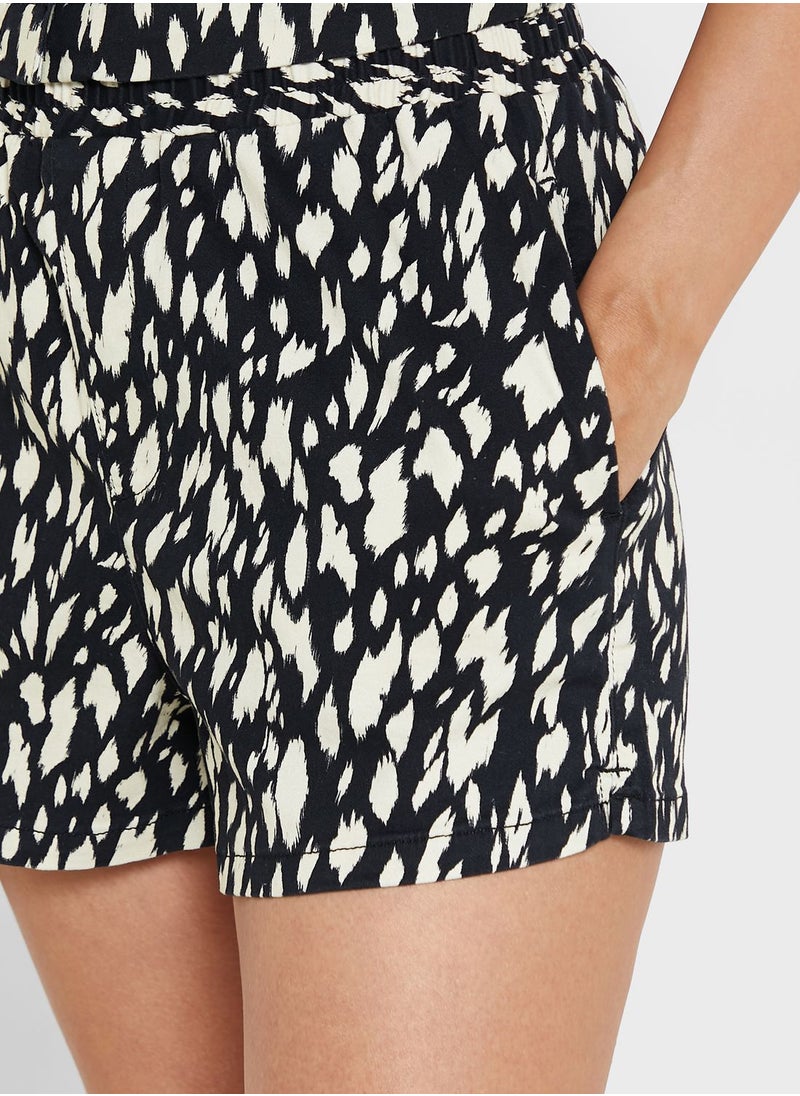 TOPSHOP - Printed Mini Shorts - Image 1