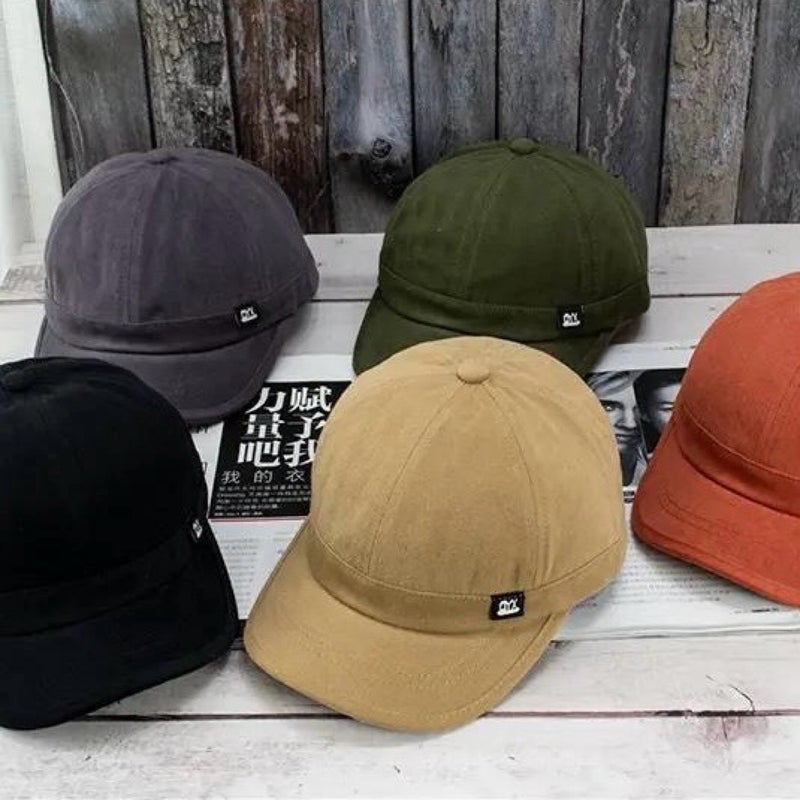 Short Brim Hat Unisex Fashion Sunshade Korean Style Trendy Brand Summer Autumn Sun Protection Versatile Large Head Soft Top Japanese Style Baseball Cap - Image 2