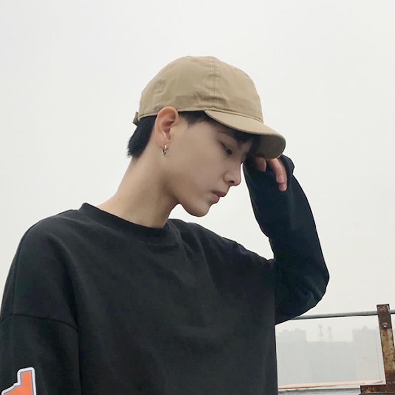 Short Brim Hat Unisex Fashion Sunshade Korean Style Trendy Brand Summer Autumn Sun Protection Versatile Large Head Soft Top Japanese Style Baseball Cap - Image 5