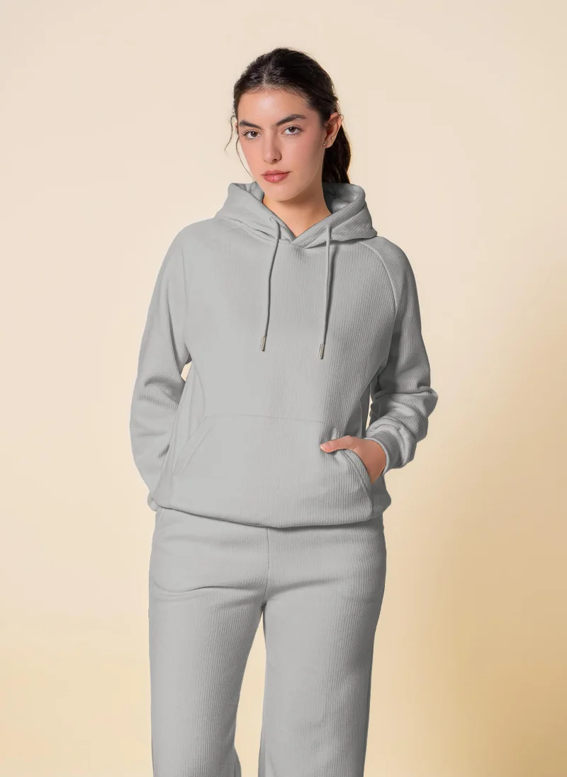 SHAPES TEXTURED COMFORT HOODIE SET