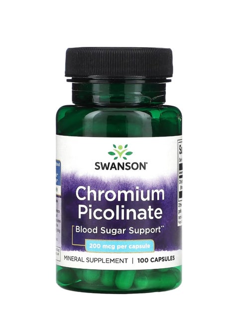 Chromium Picolinate 200 mcg 100 Capsules