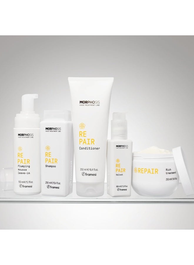Framesi Morphosis FRAMESI Repair Conditioner 250ML - Deeply Reviving Conditioner with Camellia Oil - Image 5
