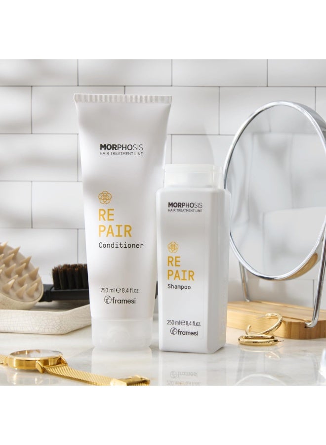 Framesi Morphosis FRAMESI Repair Conditioner 250ML - Deeply Reviving Conditioner with Camellia Oil - Image 3