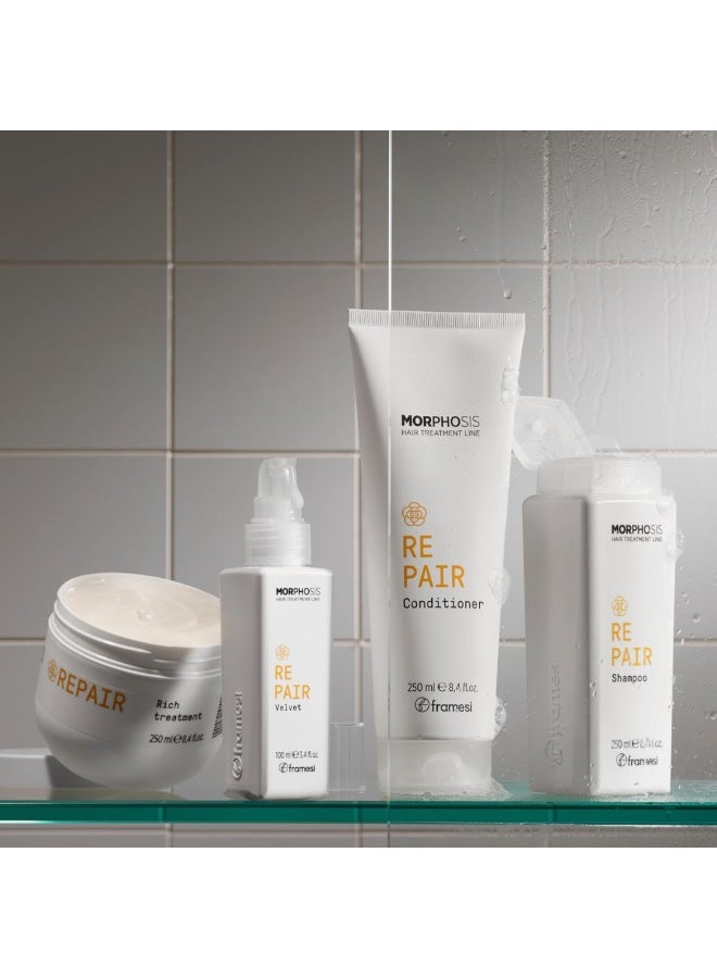Framesi Morphosis FRAMESI Repair Conditioner 250ML - Deeply Reviving Conditioner with Camellia Oil - Image 4
