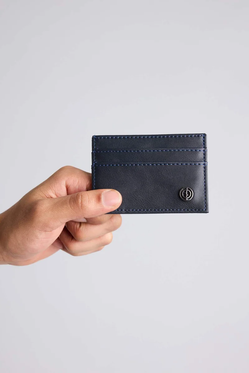 ديفاكتو Man Faux Leather Business Card Wallet