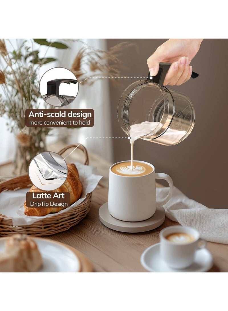 عام **خفاقة حليب كهربائية ساخنة وباردة بقابس بريطاني - صانع رغوة آلي للقهوة واللاتيه والكابتشينو، أداة أساسية مضغوطة للبارستا المنزلي** - Image 3