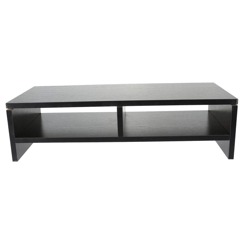 Double Monitor Stand Riser Desktop 40cm Wide with Storage Shelf for Computer Screen - Image 2
