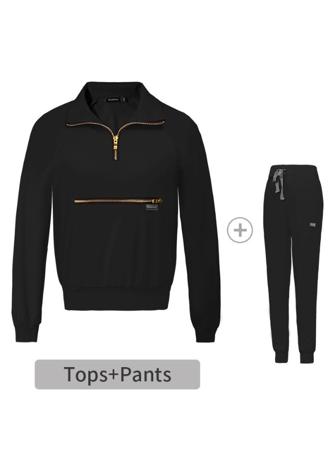 NIBEMINENT Spring Autumn Scrubs Uniform  Long Sleeved Medical Hospital Sets Scrubs Woman Suit Veterinary Nurse Uniforms - Image 1