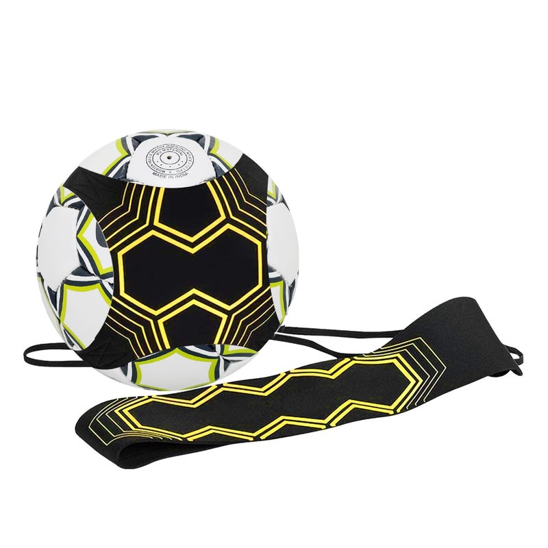 GISCO مدرب كرة القدم الفردي حزام خصر قابل للتعديل | مثالي لتدريبات كرة القدم، المراوغة، اللمسة الأولى وتطوير المهارات | للأعمار 4+ | كرة القدم غير مشمولة - Image 1