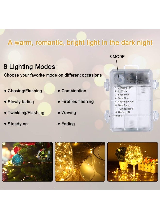 أضواء LED ديكورية 10 متر (100 لمبة) - زينة رمضان والعيد والحفلات والديكور المنزلي - عبوتان - Image 4