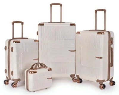 LIMRA travel bags from limra 4-piece set beige/gold