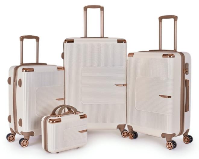 LIMRA travel bags from limra 4-piece set beige/gold - Image 1