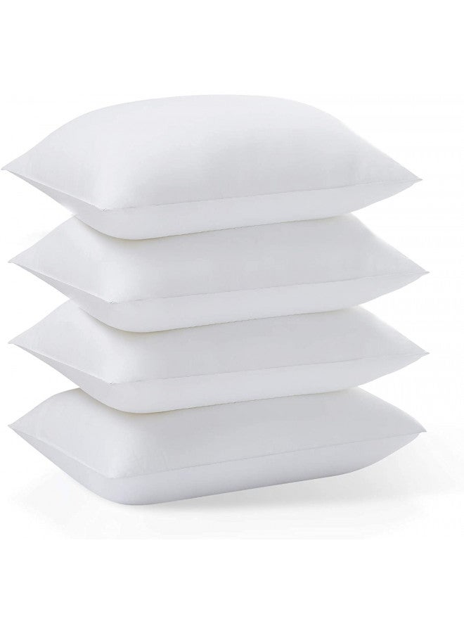 Acanva Basic Bed Pillow Soft Rest Cushion Stuffer for Sleeping, King , White 4 Count - Image 1