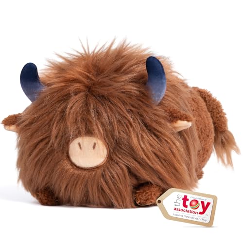 Mewaii Cute Highland Cow Plush Kawaii Plushies Cow Stuffed Animal Highland Cow Toy Pillow Soft Squishy Gifts for Girls 16 Inch - Image 1