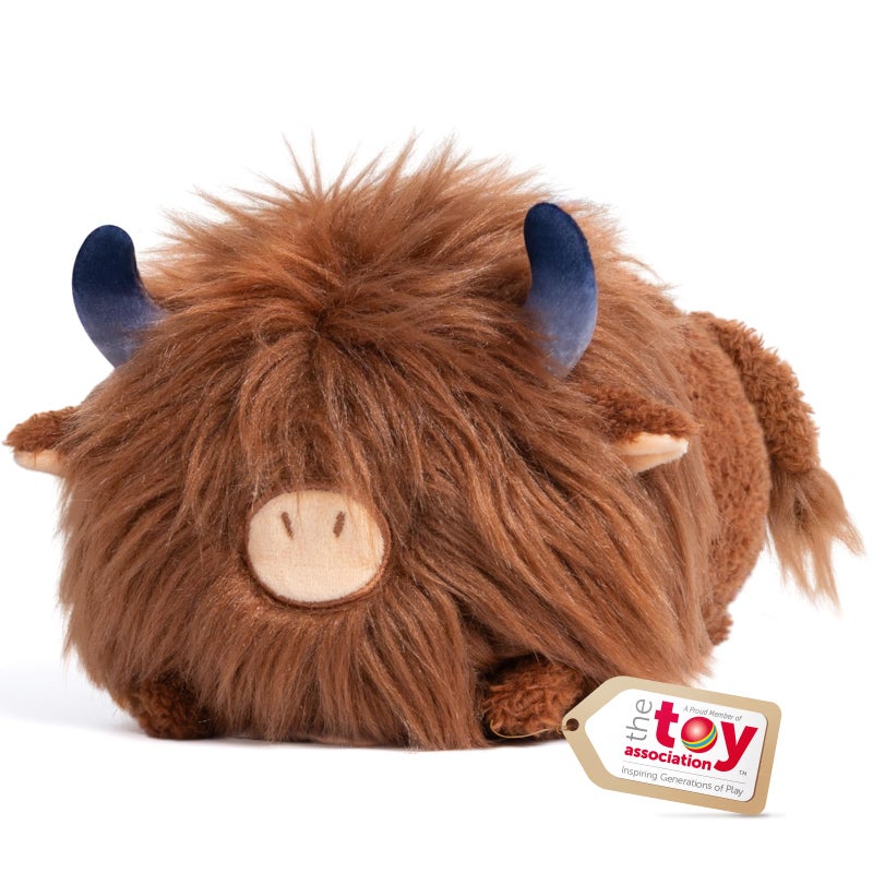 Mewaii Cute Highland Cow Plush Kawaii Plushies Cow Stuffed Animal Highland Cow Toy Pillow Soft Squishy Gifts for Girls 16 Inch - Image 2