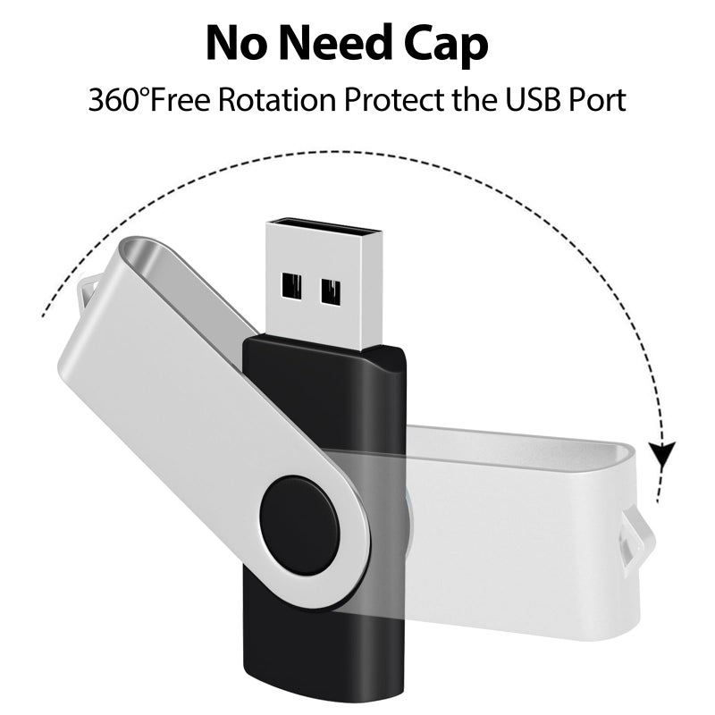 AreTop 20 Pack Flash Drives 512MB, USB 2.0 Pendrive Bulk USB Drives 20 Pack Flash Drives Memory Stick USB 20 Pack Thumb Drives Bulk (20Pack 512MB, Multicolors) - Image 3