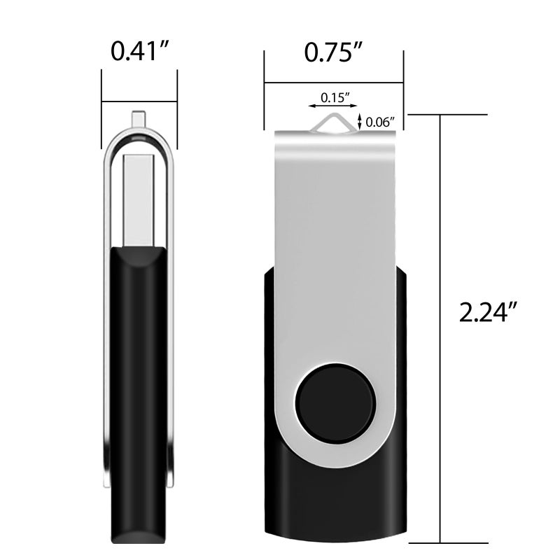 AreTop 20 Pack Flash Drives 512MB, USB 2.0 Pendrive Bulk USB Drives 20 Pack Flash Drives Memory Stick USB 20 Pack Thumb Drives Bulk (20Pack 512MB, Multicolors) - Image 4