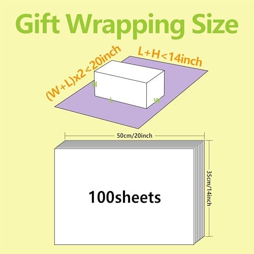 Bobobag 100 Sheets 20"X14" Gift Wrapping Tissue Paper Bulk for Gift Bags,Weddings Birthday Showers Arts Craft Party Favor Decoration (Lavender Purple) - Image 2