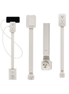 Electrical Outlet Extender Arm Power Socket Expander Access Hard-to-Reach Outlets Features USB-A USB-C and 2 Ac Outlets Extends to 70cm Rotates 180° Use Behind Couches Nightstands Desks